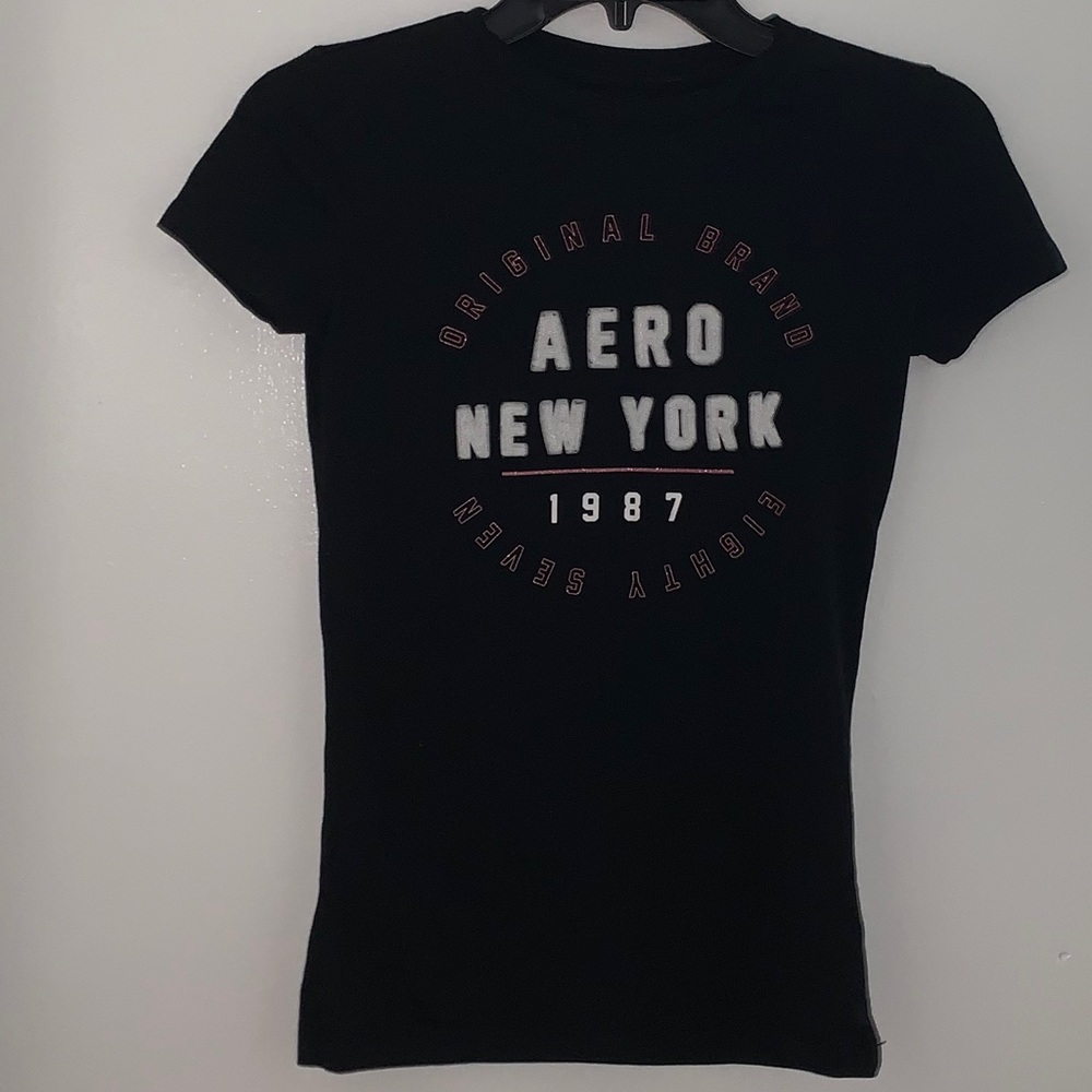 Aéropostale Black Short Sleeve Shirt